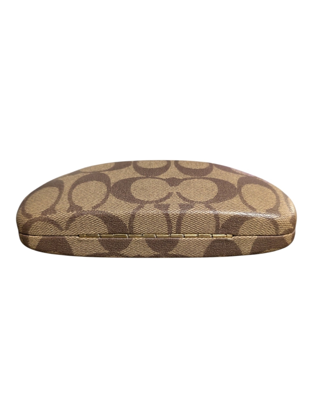 Coach Brown Signature C Monogram Glasses/Sunglasses Case - Picture 2 of 6